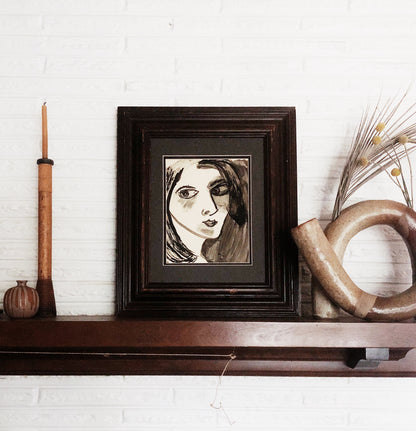 Vintage Mid Century Original Portrait
