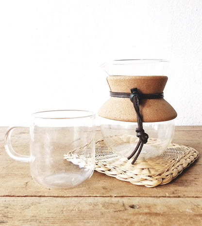 Bodum Pour Over Carafe, Glass Mug and Trivet