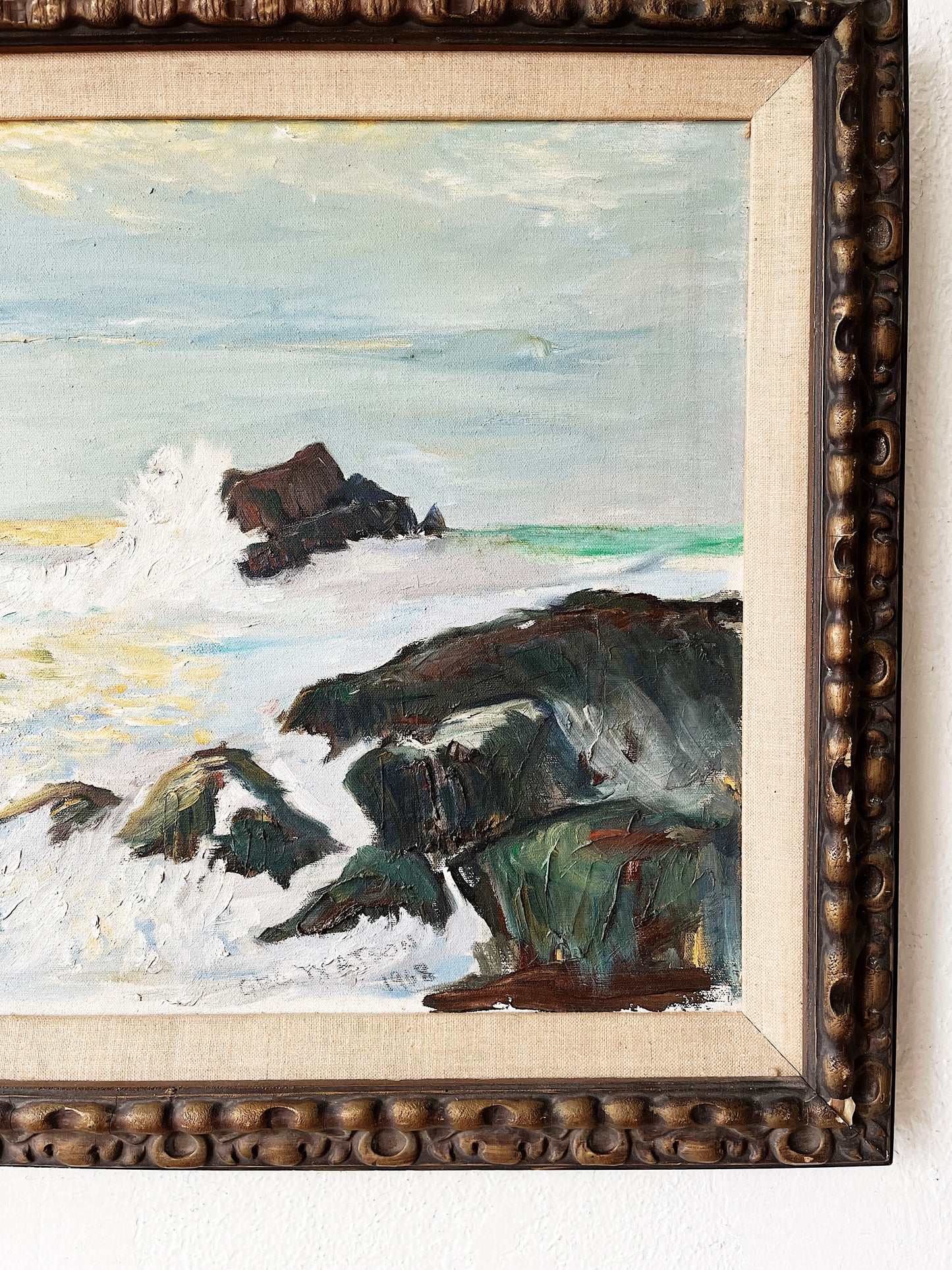 Vintage Seascape Painting