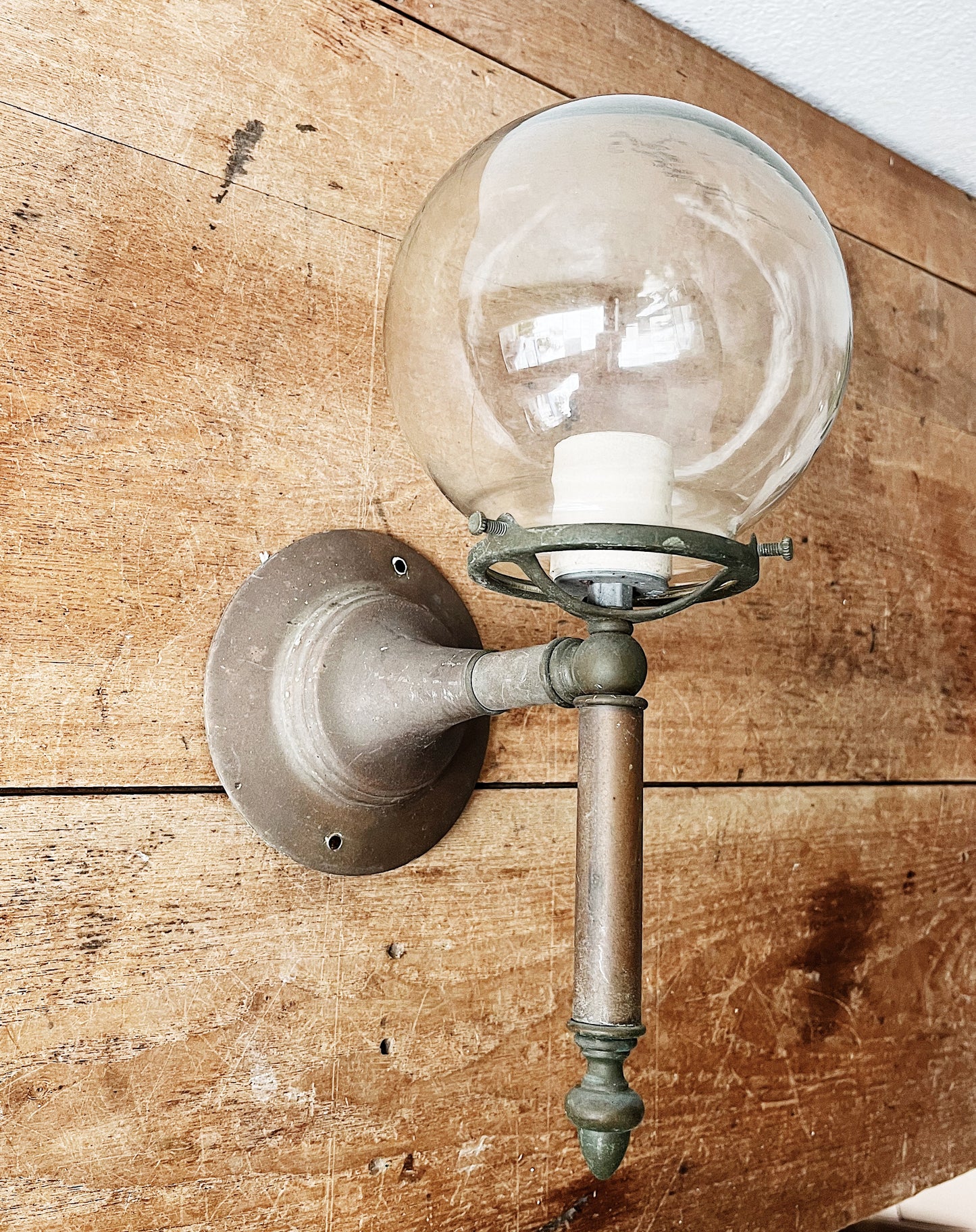 Vintage Blown Glass Sconce