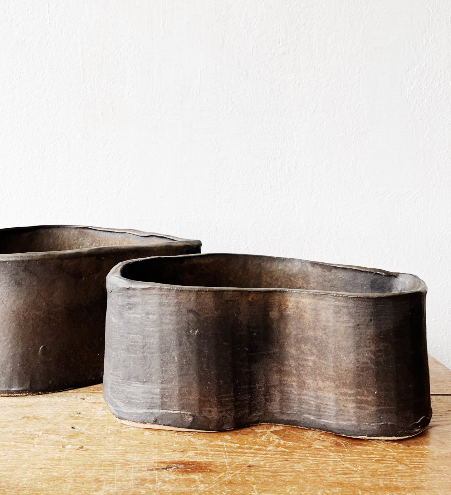 Handmade Raku Planter