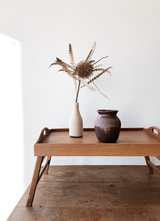 Vintage Teak Collapsible Tray