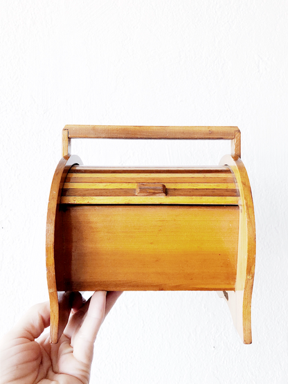 Vintage Tambour Door Sewing Chest