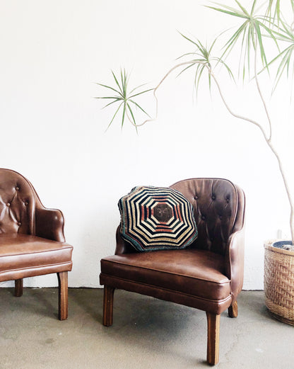 Vintage Leatherette Club Chair