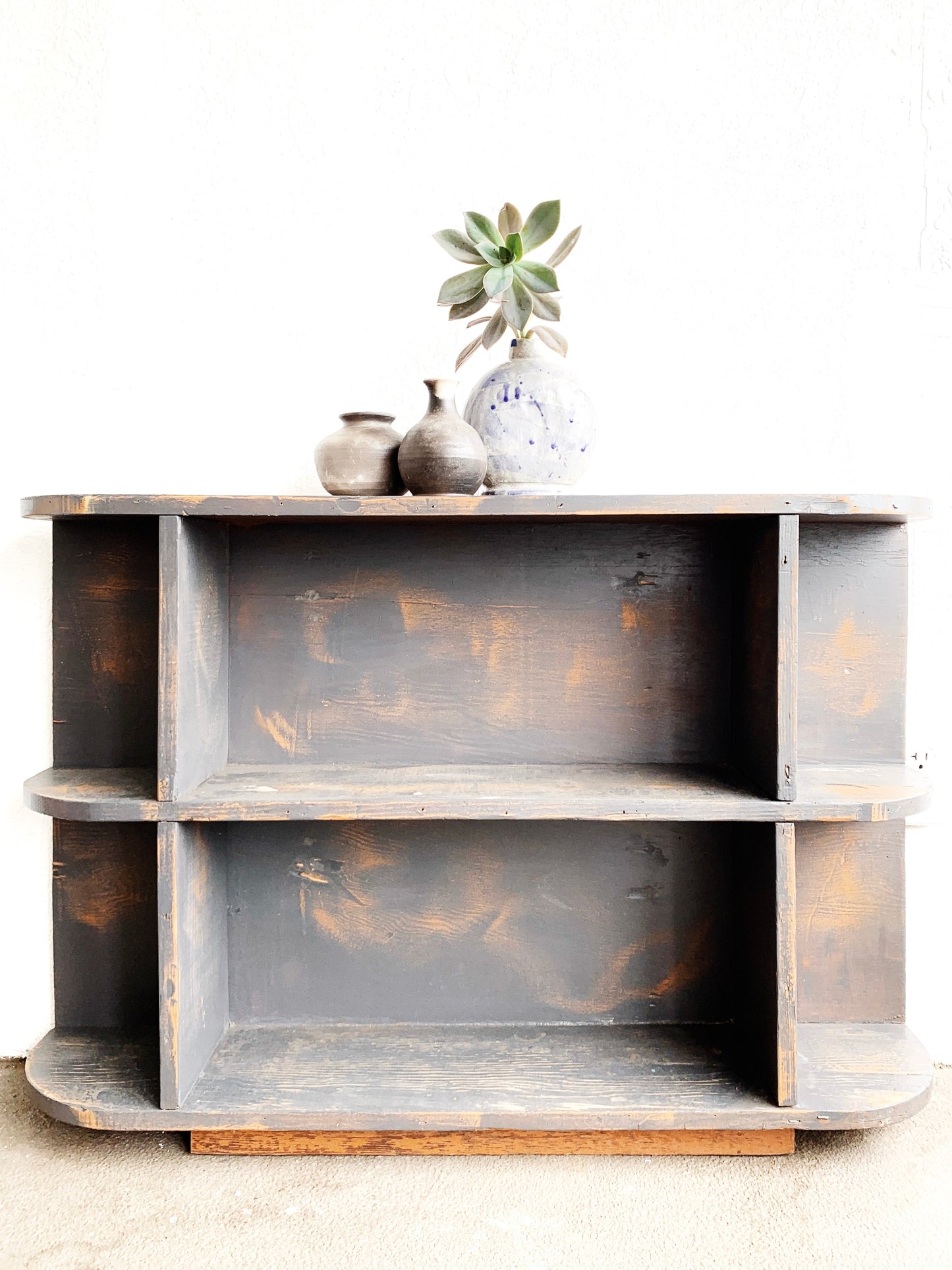 Mid Century Arched Wood Shelf
