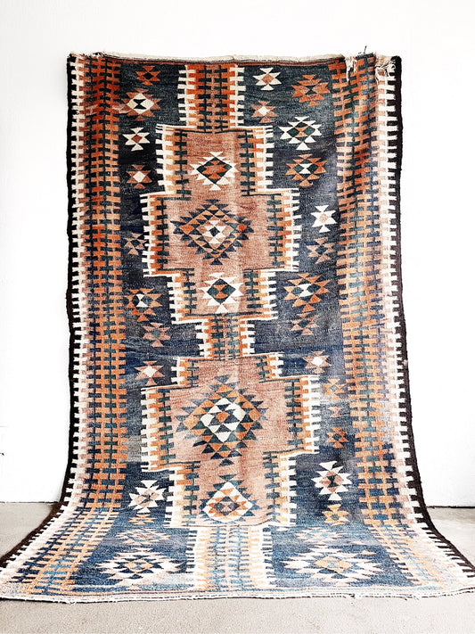 Large Wool Flat Weave Rug