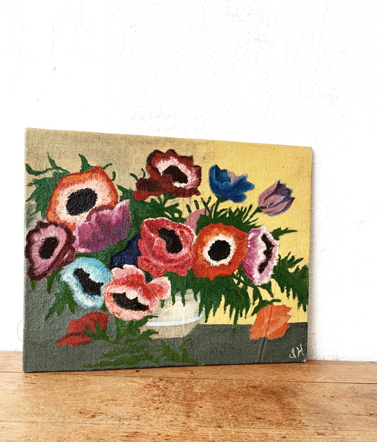 Vintage Poppies Painting