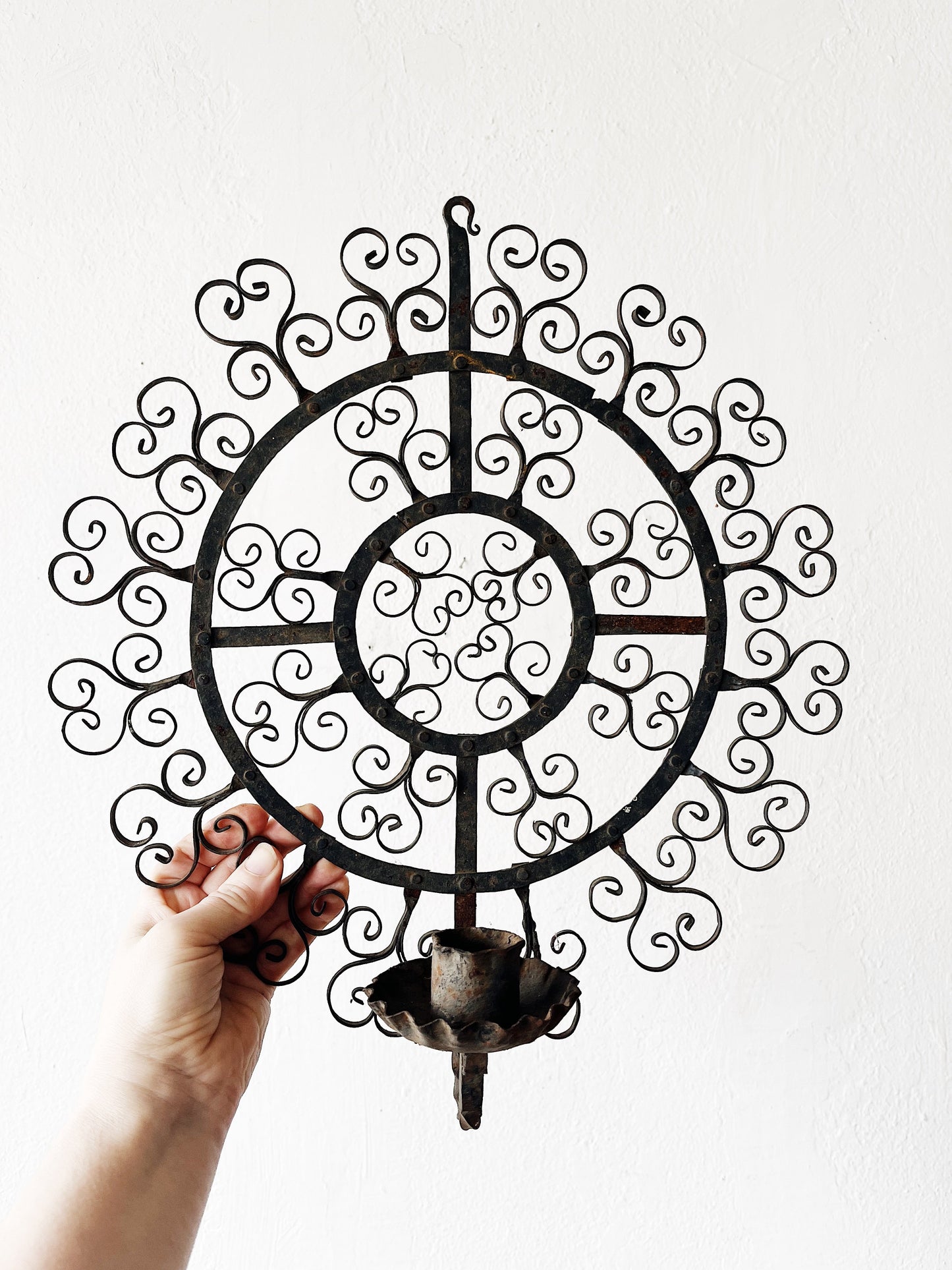 Vintage Mandala Candle Sconce