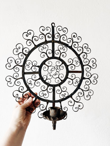 Vintage Mandala Candle Sconce