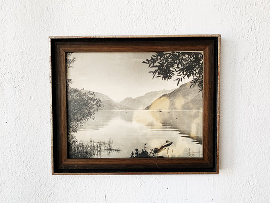 Antique Framed Black and White Photo