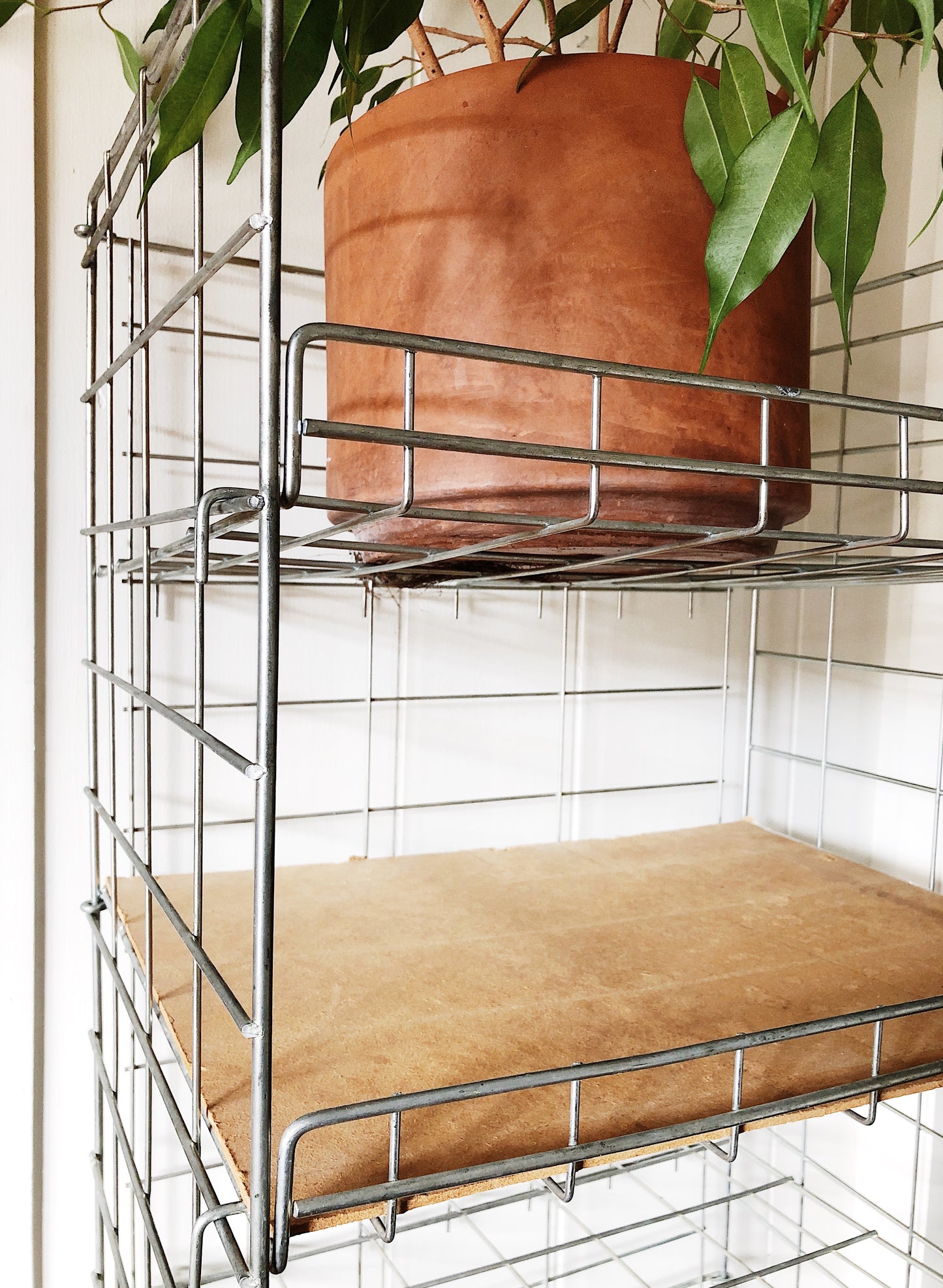 Vintage Collapsible Industrial Shelf
