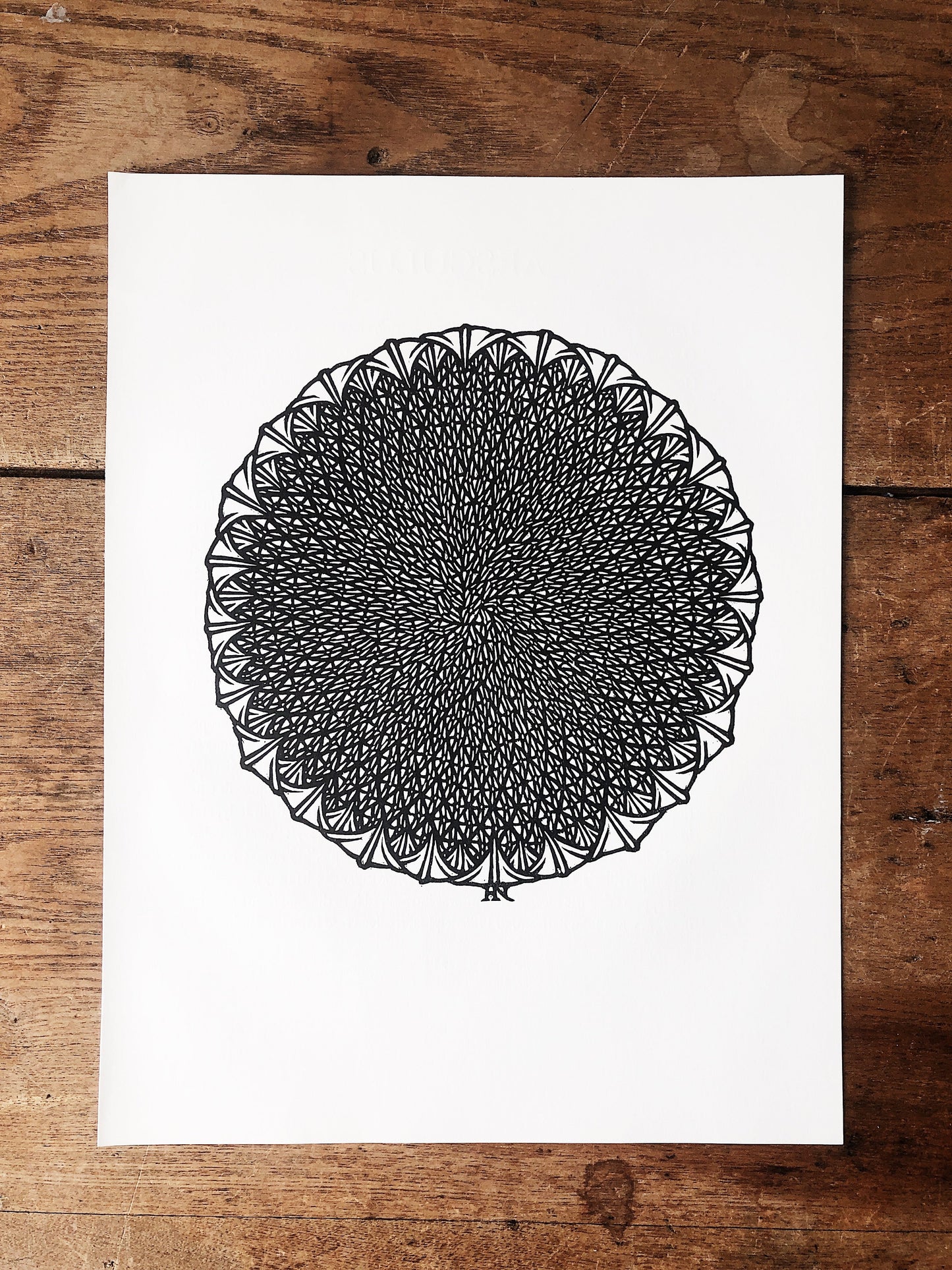 Vintage Czechoslovakian Wood Cut