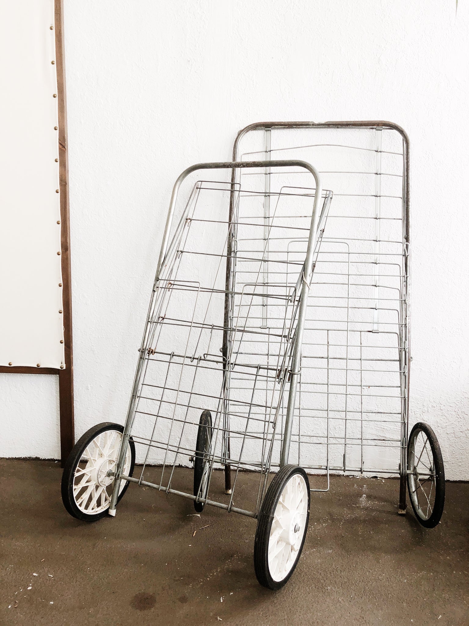 Vintage Wire Shopping Cart