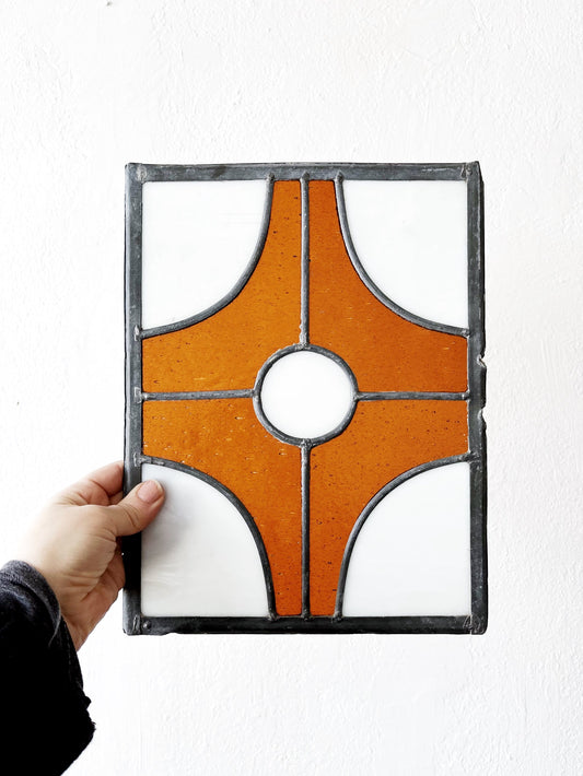 Stained Slag Glass Window