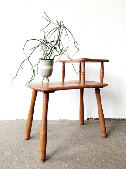 Vintage Tiered Maple End Table
