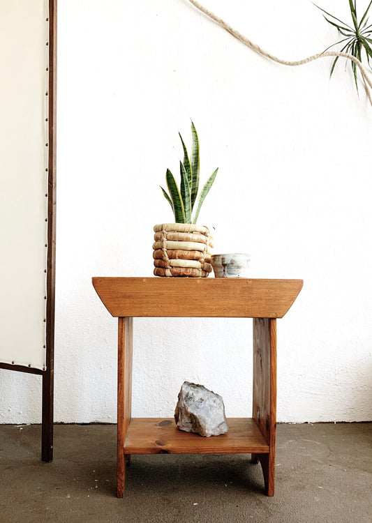 Vintage Wood Side Table