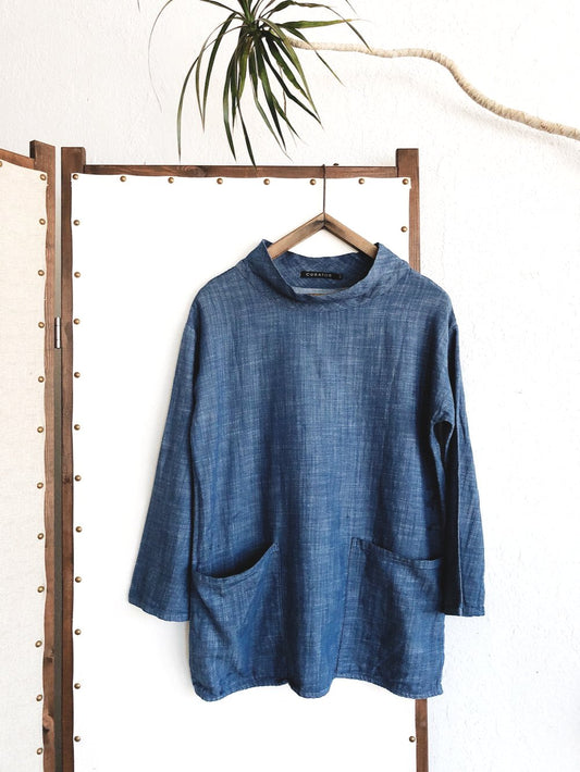 Handmade Indigo Tunic by Curator