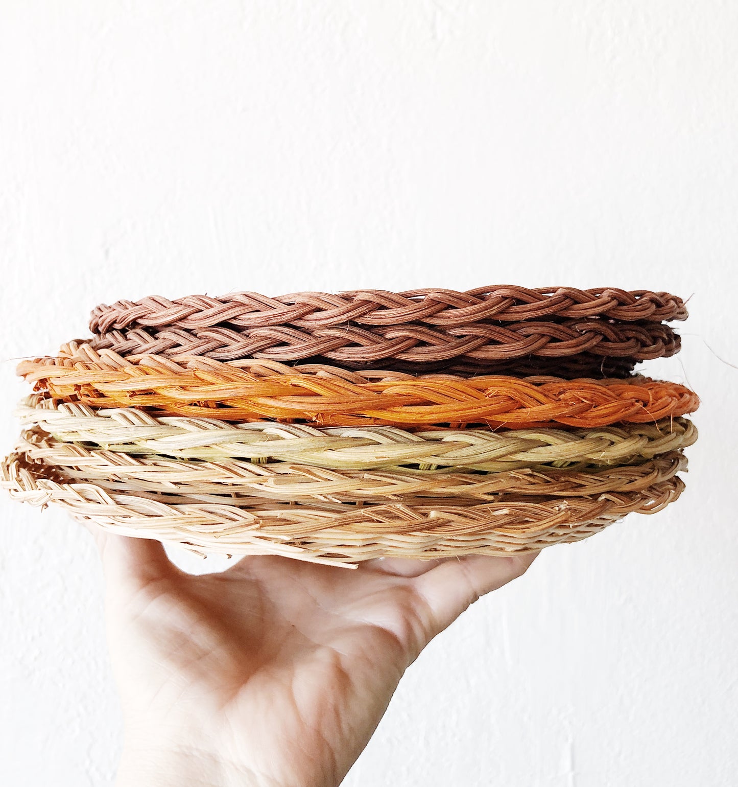 Vintage Straw Plate Holders