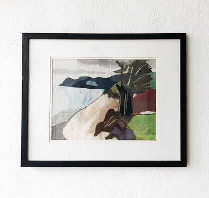 Contemporary Original Paper Collage Landscape