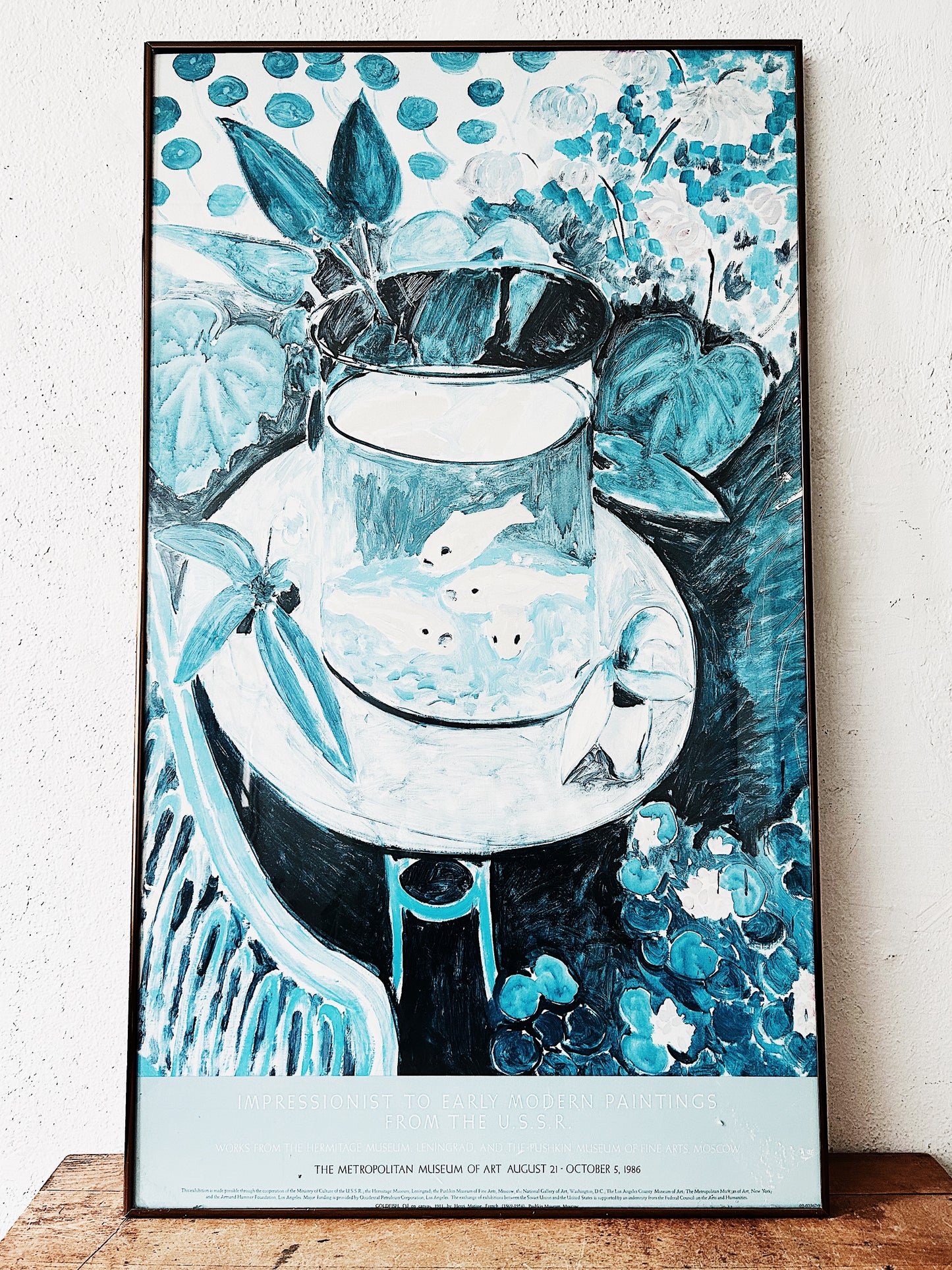 Vintage 1980’s Framed Gallery Poster