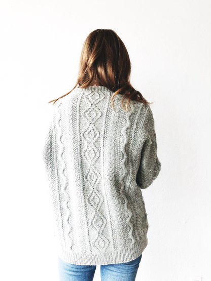 Vintage Handknit Wool Cardigan