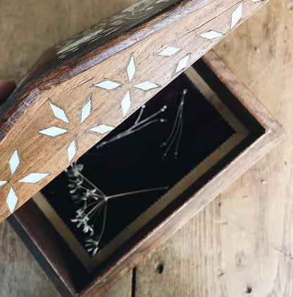 Vintage Jewelry Box with Inlay