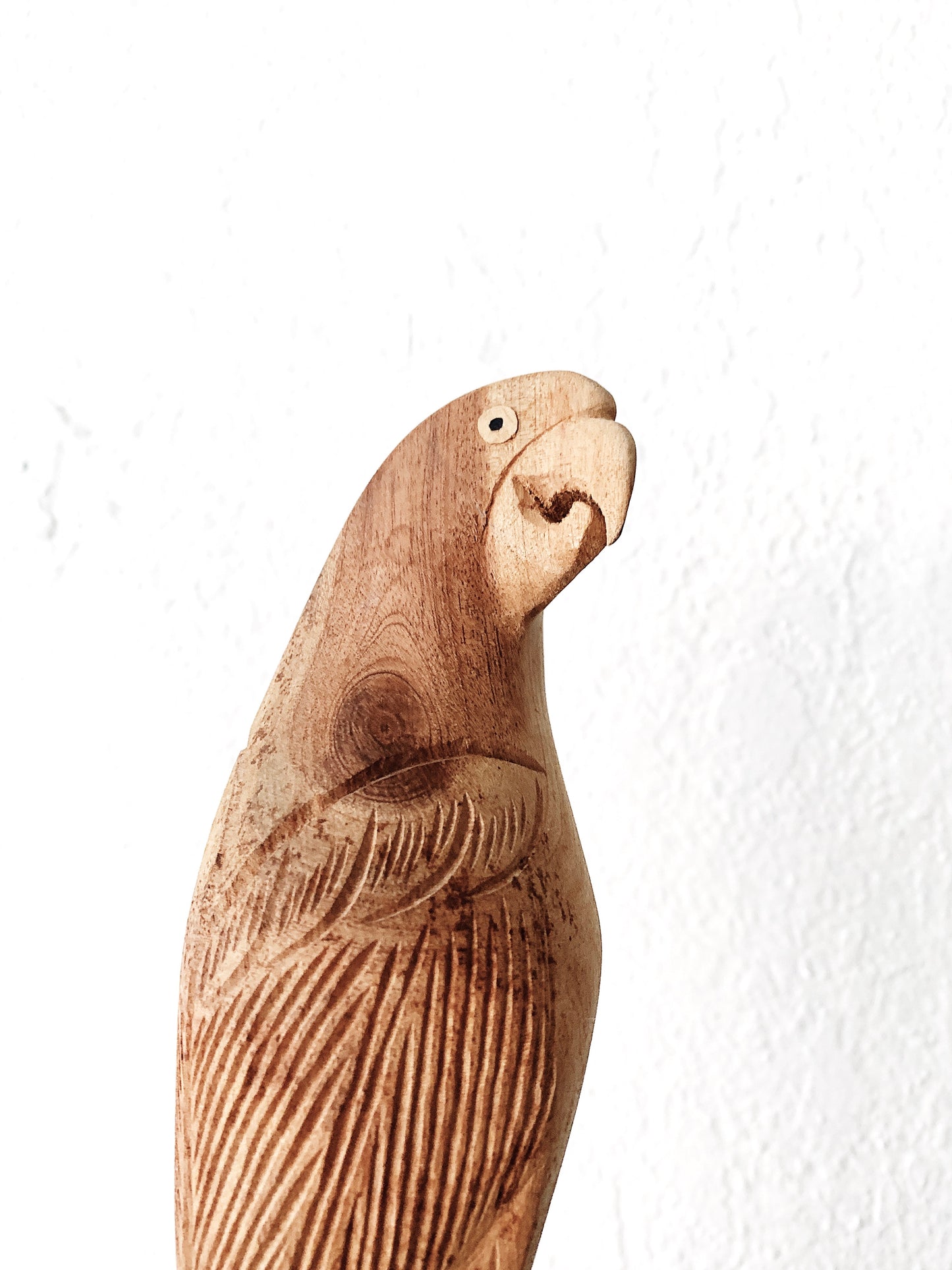 Carved Wood Parrot