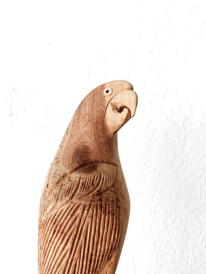Carved Wood Parrot