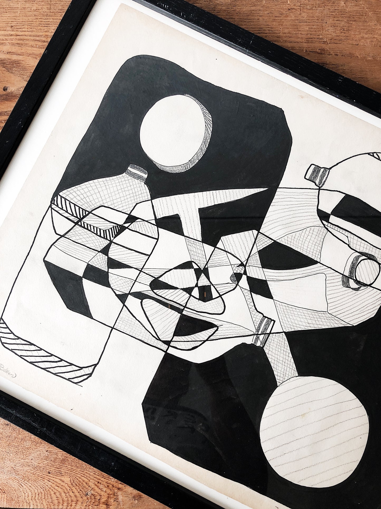 Original 1930s Mixed Media Drawing