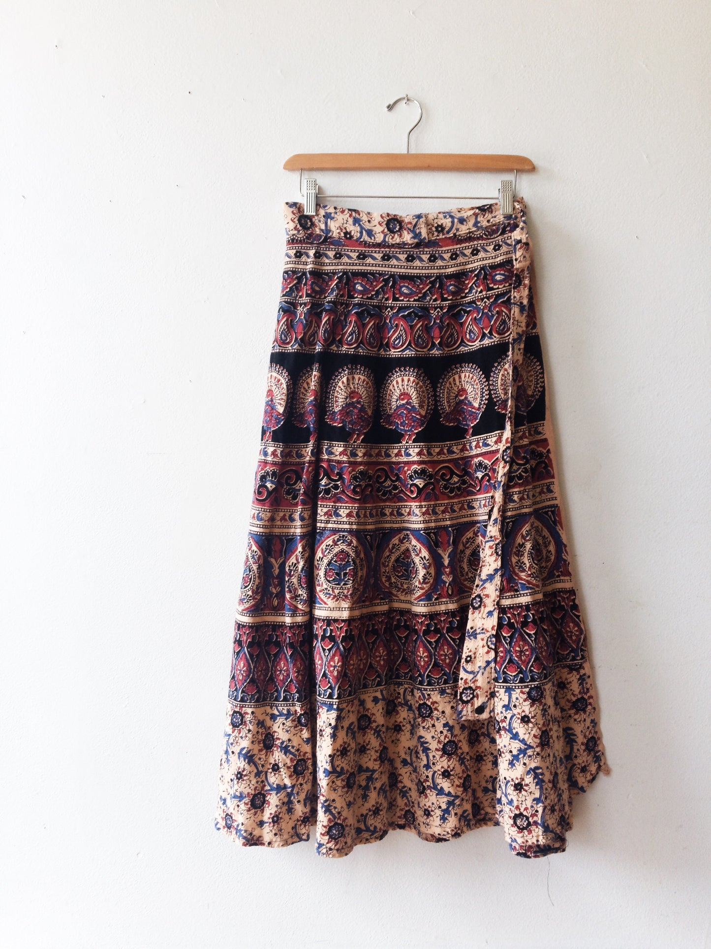 Vintage Indian Cotton Wrap Skirt