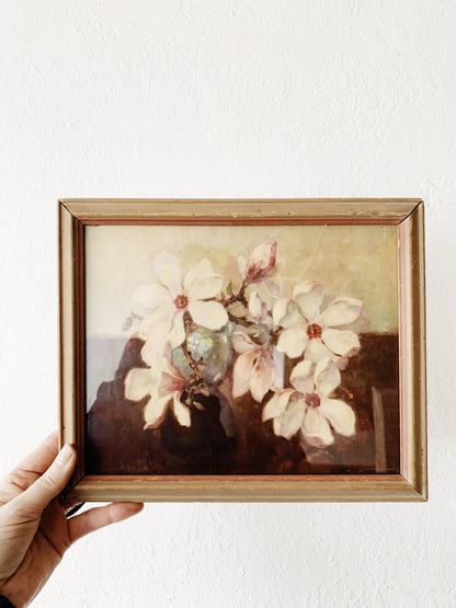 Vintage Framed Magnolias