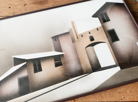 Vintage Framed Lithograph