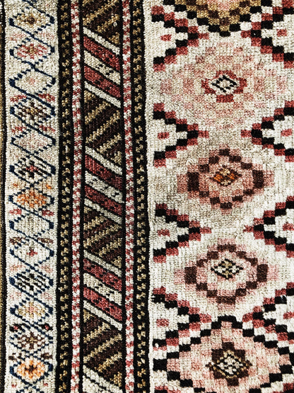 Vintage Turkish Wool Tribal Rug