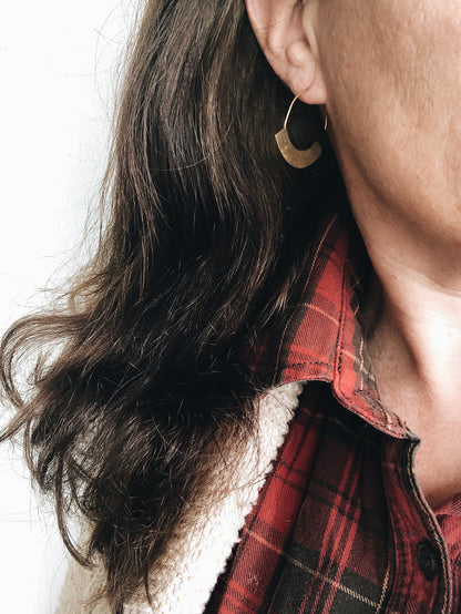 Handmade Brass Earrings