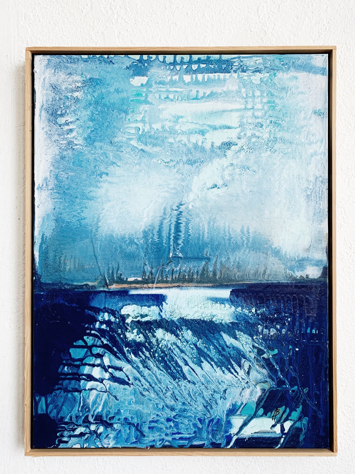 Original Framed Abstract Painting