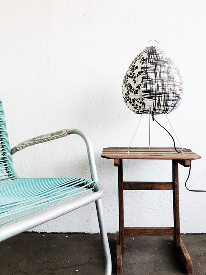 Vintage Slatted Side Table