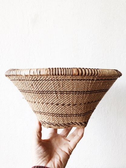 Vintage South African Woven Basket Pair