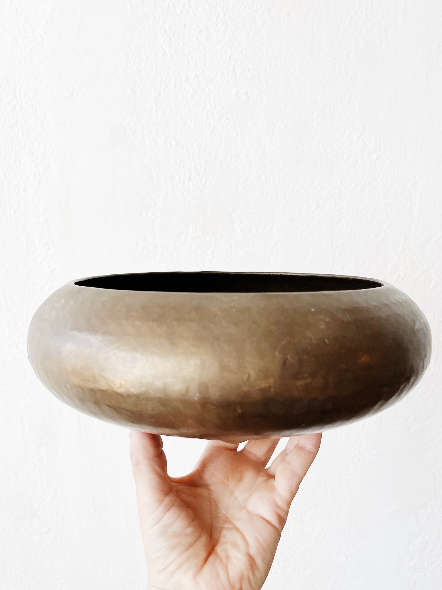 Vintage Brass Saucer Pot