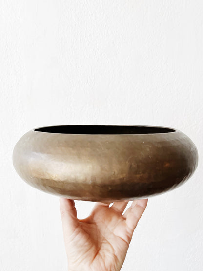 Vintage Brass Saucer Pot