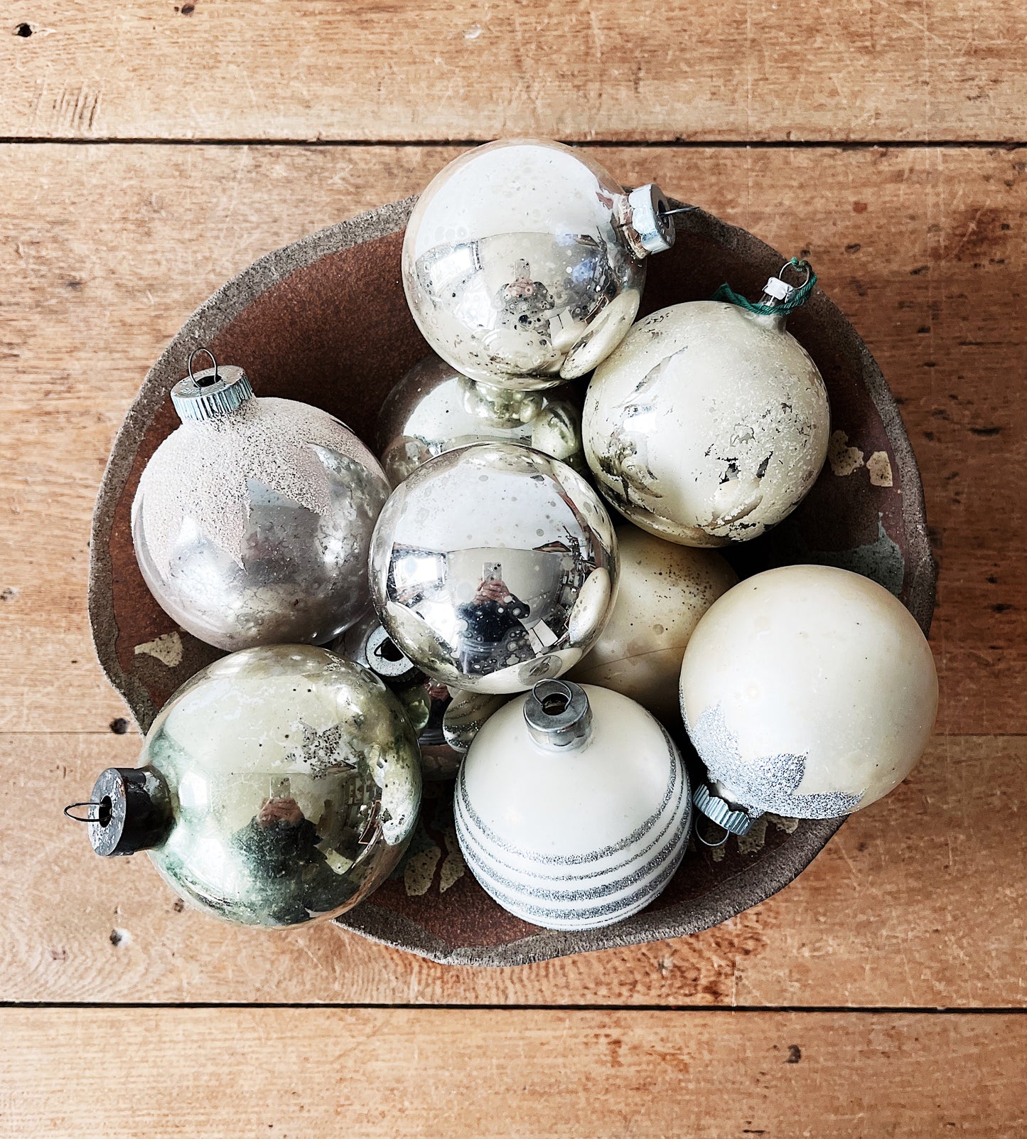 Antique Glass Ornament Set