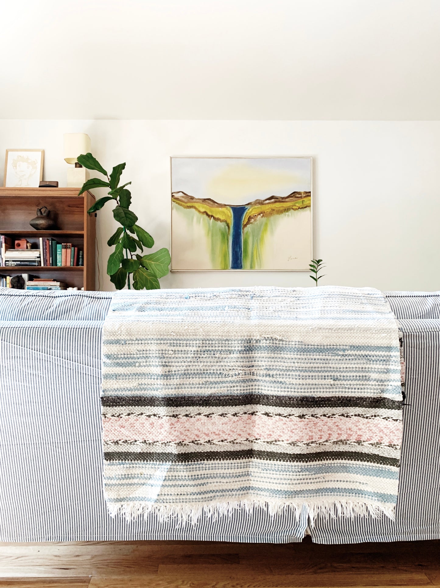 Vintage Cotton Rag Rug