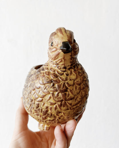 Vintage Pottery Bird Planter