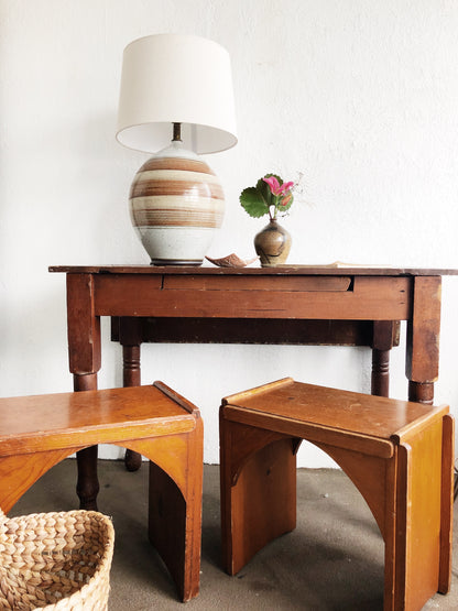 Handmade Arched Stool or Table