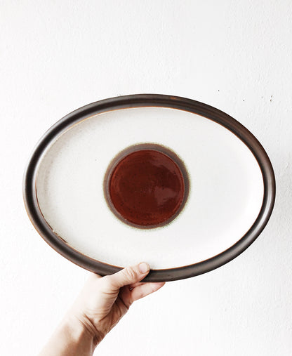 Vintage Denby Potter’s Wheel Stoneware Platter