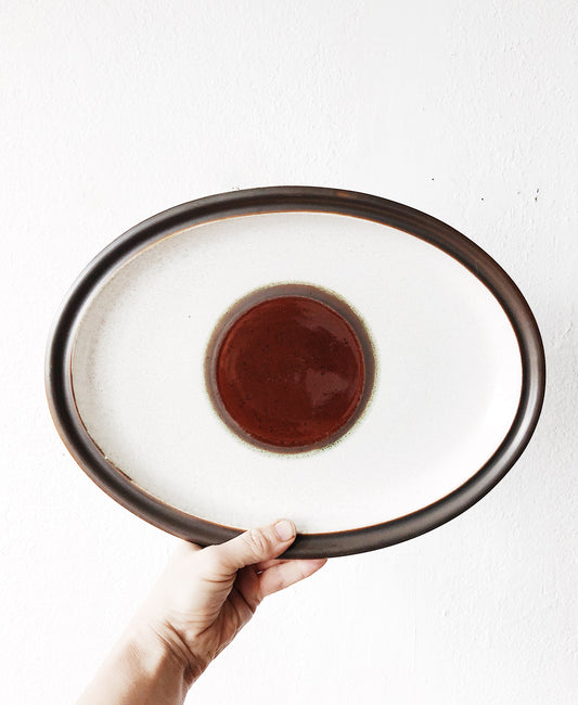 Vintage Denby Potter’s Wheel Stoneware Platter