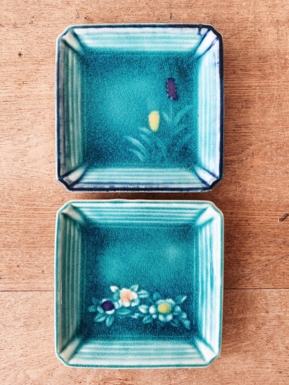 Vintage Ceramic Dish Pair Japan