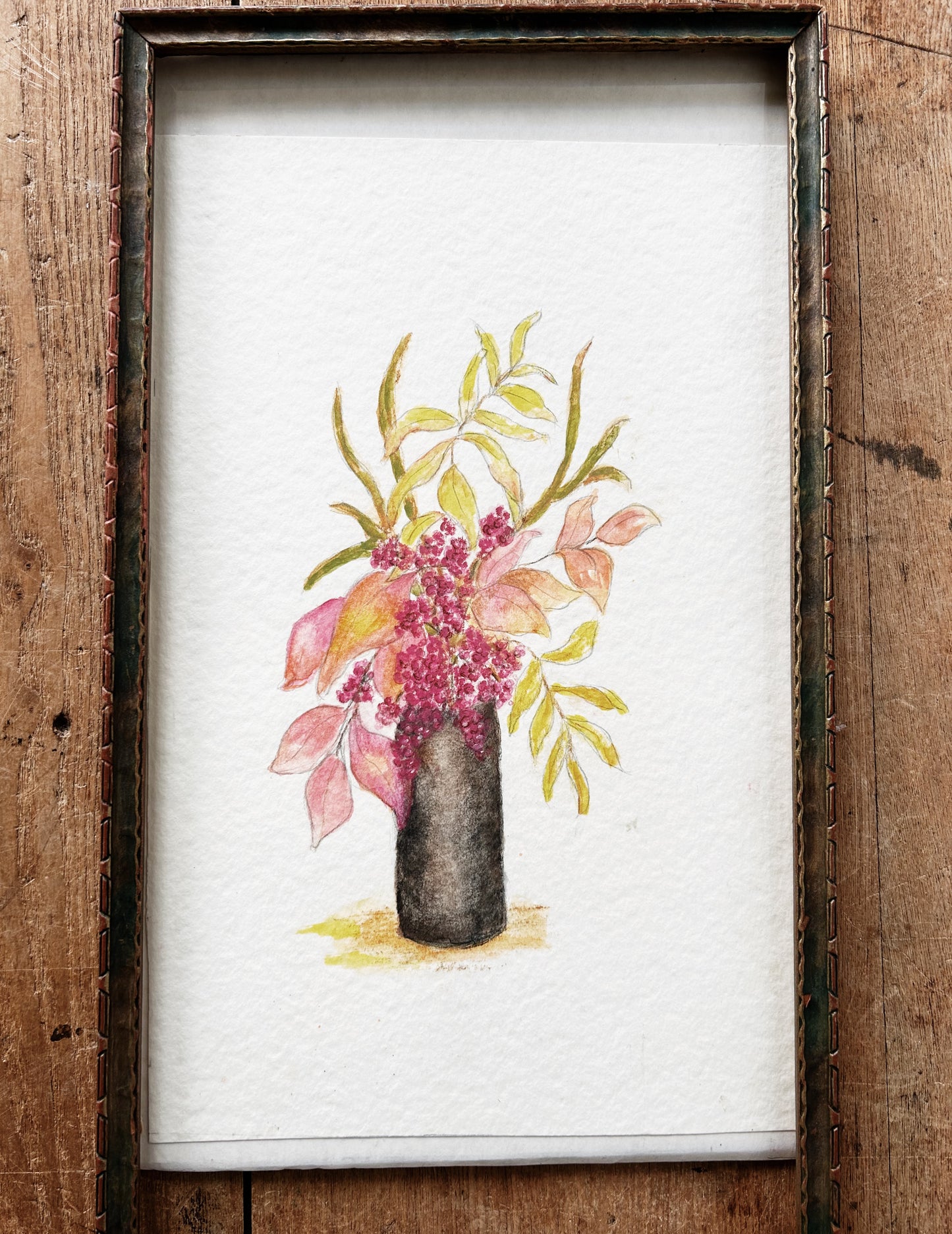 Original Framed Watercolor Painting