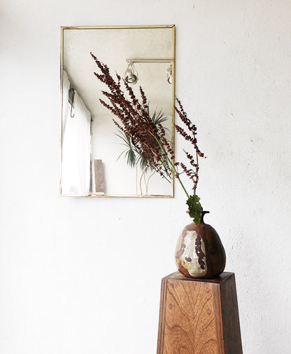 Minimal Brass Mirror