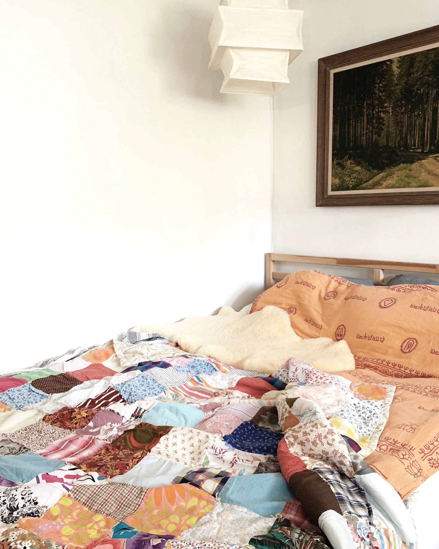 Vintage Handmade Cotton Patchwork Quilt