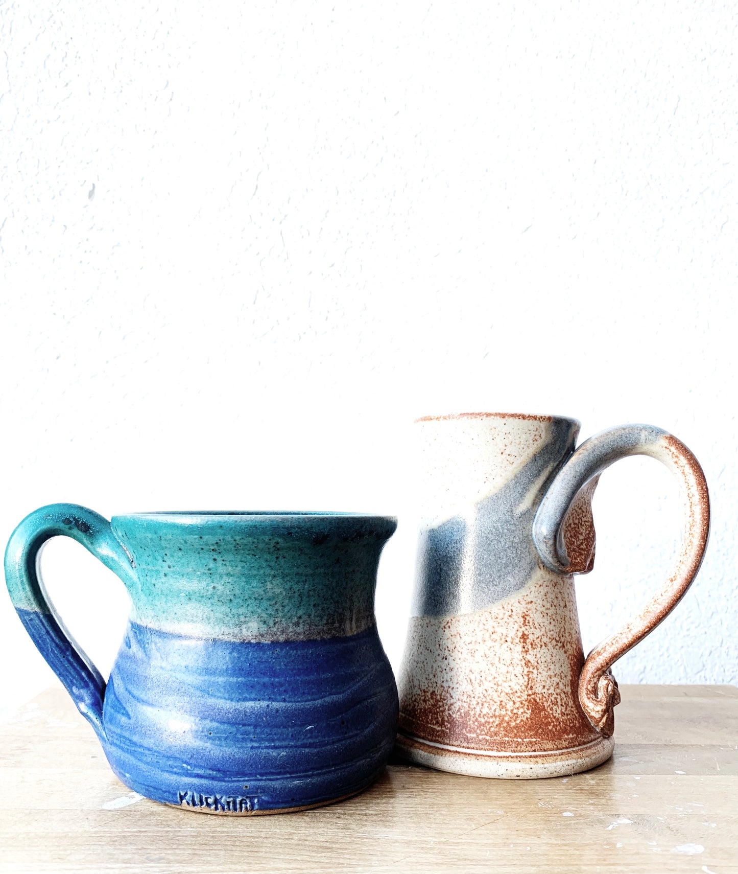 Large Vintage Pottery Mug